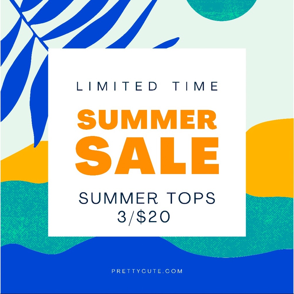 Sale on summer tops!